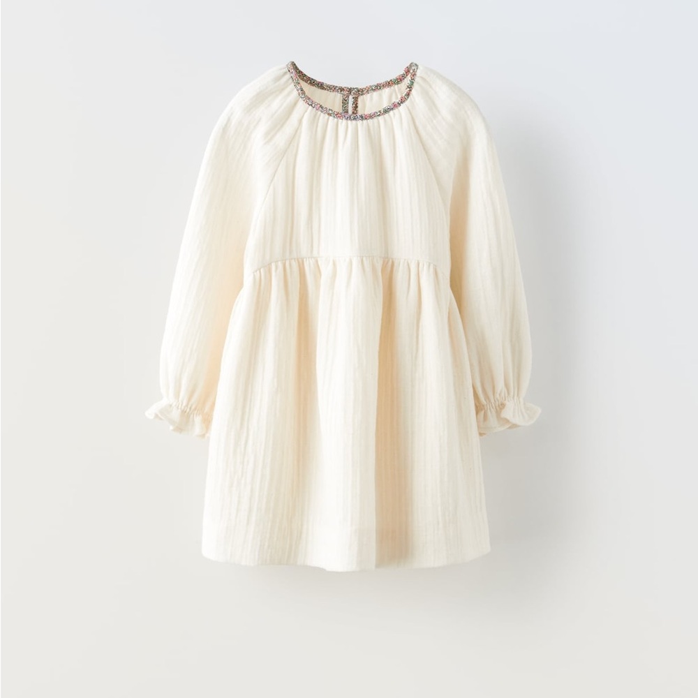 Zara Cream Kids Dress